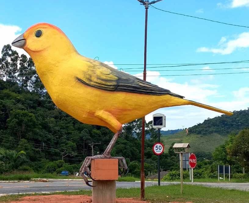 Símbolo da cidade, Reduto cria monumento do maior canário-da-terra do Brasil