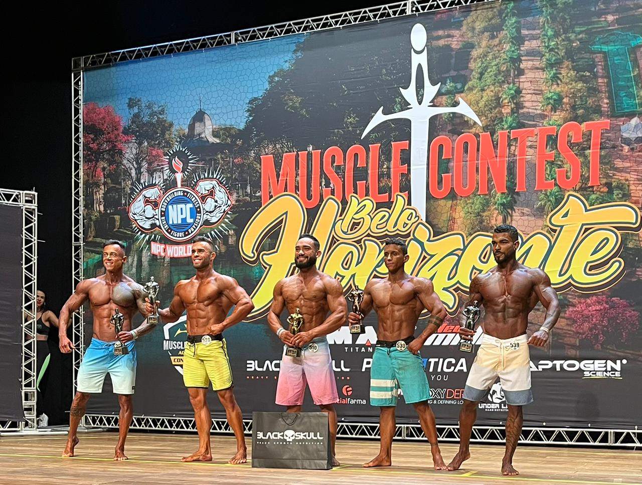 Atletas de Manhuaçu são destaque no campeonato de fisiculturismo Muscle Contest de Belo Horizonte