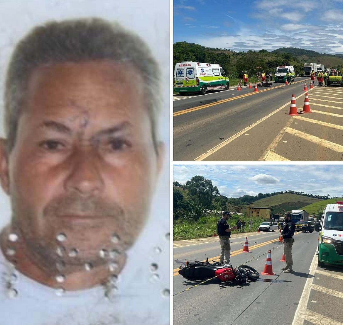 Motociclista morre em colisão com veículo de carga na BR-116