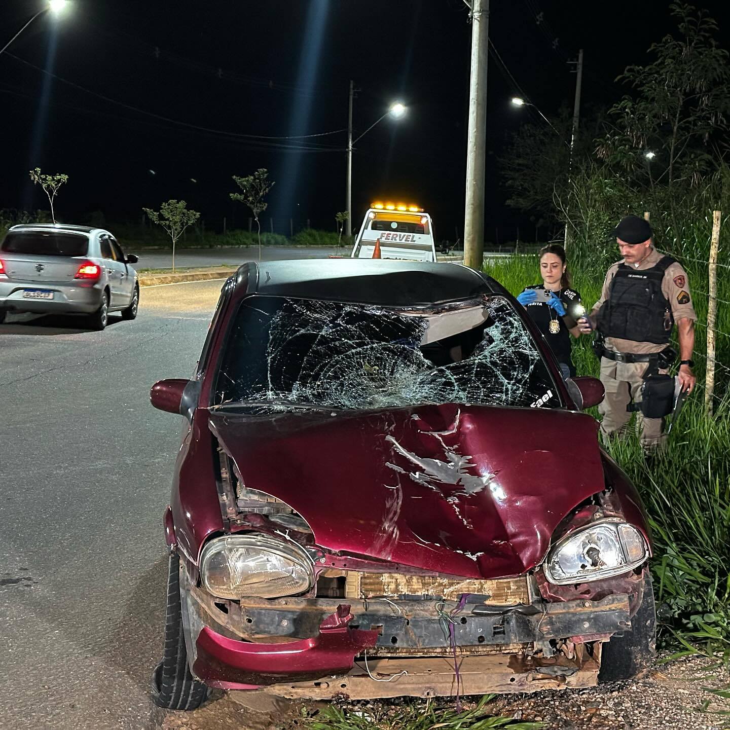 Homem morre após ser atropelado por automóvel, em Caratinga