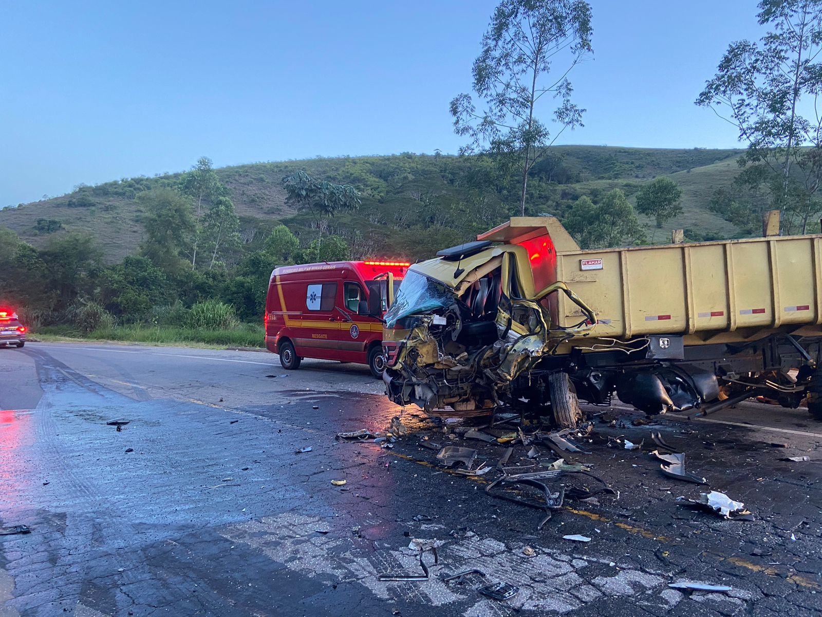 Motorista morre em acidente entre Manhuaçu e Realeza