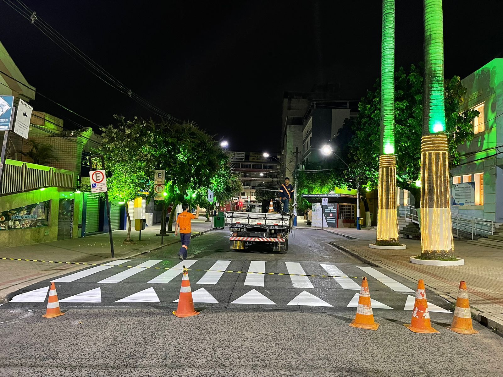 BR Sinalizações trabalha na revitalização da sinalização de Manhuaçu