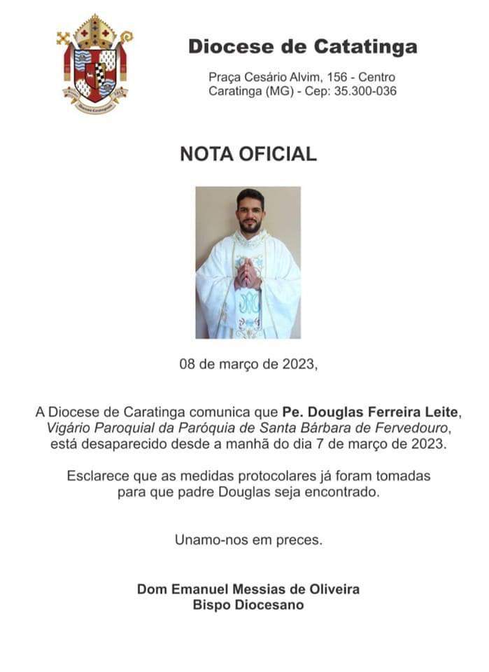 Dom Juarez Delorto Secco é o novo bispo da Diocese de Caratinga